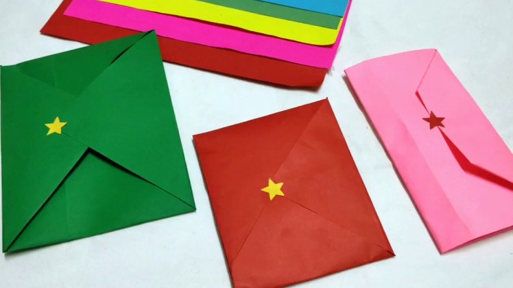 Learn 3 types of envelope -  Learn How to make an envelope in easy & step by step tutorial for kids