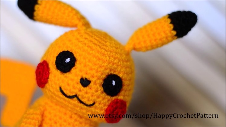 Pokemon Pikachu and Pokeball. Crochet pattern. Tutorial