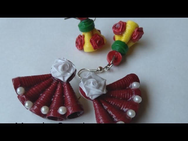 Quilling Earrings | Quilling Stud | How to make Paper Earrings | Trendy Earrings | Paper Quilling |