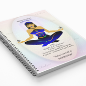 BROW CHAKRA - Indigo - Journal / Notebook Gift Set with Information, Affirmation & FREE Matching Bookmark - Anja - Spiritual Artwork by Livz