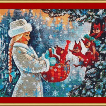 Christmas Basket Cross Stitch Pattern