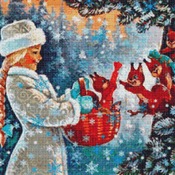 Christmas Basket Cross Stitch Pattern