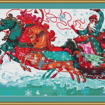 Christmas Sledge Cross Stitch Pattern