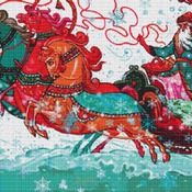 Christmas Sledge Cross Stitch Pattern