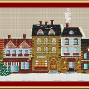 Christmas Street Cross Stitch Pattern