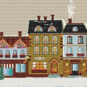 Christmas Street Cross Stitch Pattern