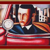 Driver Cross Stitch Pattern