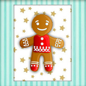 Gingerbread Man Cross Stitch Pattern