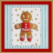 Gingerbread Man Cross Stitch Pattern