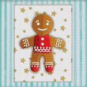 Gingerbread Man Cross Stitch Pattern