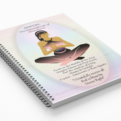 GRATITUDE JOURNAL / Notebook Gift Set with Affirmation, FREE Matching Bookmark & 2021 Calendar. The Law of Attraction. Spiritual Art by Livz