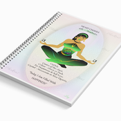 HEART CHAKRA - Green - Journal / Notebook Gift Set with Affirmation & FREE Matching Bookmark - Anahata - Spiritual Artwork by Livz