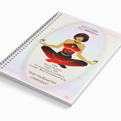 ROOT CHAKRA - Red - Journal / Notebook Gift Set with Affirmation & FREE Matching Bookmark - Maladhara - Original Spiritual Artwork by livz.
