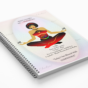 ROOT CHAKRA - Red - Journal / Notebook Gift Set with Affirmation & FREE Matching Bookmark - Maladhara - Original Spiritual Artwork by livz.