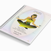 SOLAR CHAKRA - Yellow - Journal / Notebook Gift Set with Affirmation & FREE Matching Bookmark - Manipura - Original Spiritual Artwork.