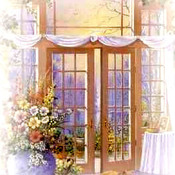 By The Door Cross Stitch Pattern