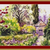 Garden Shed Cross Stitch Pattern