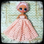 PATTERN: Lol Omg Doll Crochet Gown Dress by GothDollie