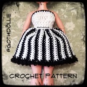 PATTERN: Lol Omg Doll Layla Dress Crochet Pattern by GothDollie