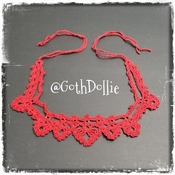 PATTERN: No1 Victorian Crochet Choker Necklace by GothDollie
