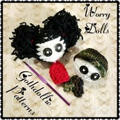 PATTERN: Worry Dolls Amigurumi Crochet Pattern By GothDollie