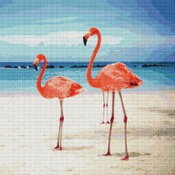 Pink Flamingos Cross Stitch Pattern