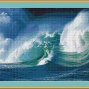 The Beauty Of Waves Cross Stitch Pattern