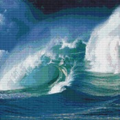 The Beauty Of Waves Cross Stitch Pattern