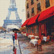 A Stroll In Paris Cross Stitch Pattern