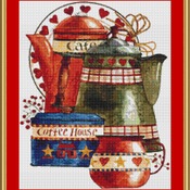 Coffee Pots Cross Stitch Pattern