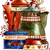 Coffee Pots Cross Stitch Pattern