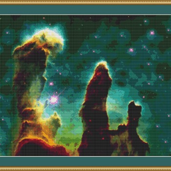 Eagle Nebula Cross Stitch Pattern