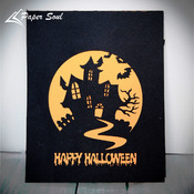 Halloween pop up card template | SVG files for cricut, Halloween 3D Greeting card | Paper Soul Craft