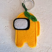 Keychain Among Us, pendant Among Us, surprise key-ring, accessories for bag, felt Among Us, theme party.