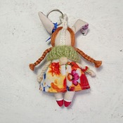 Handmade mini bunny doll Keychain rag doll Doll accessory  Mini doll Gifts for girls Pendant doll