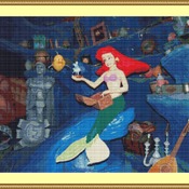 Little Mermaid Cross Stitch Pattern