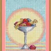 Sweet Bowl Cross Stitch Pattern