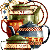 Teatime Stuff Cross Stitch Pattern