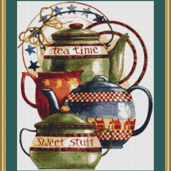 Teatime Stuff Cross Stitch Pattern