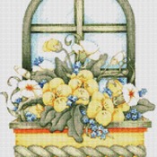 Window Box Cross Stitch Pattern