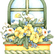 Window Box Cross Stitch Pattern