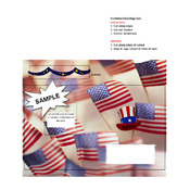 All American Patriotic Hand Crafted Gifting Set Paper Craft Projects