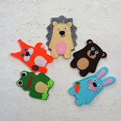 Animal finger puppets, toys for kids, felt animals, first birthday