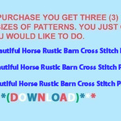 Beautiful Horse Rustic Barn Cross Stitch Pattern***L@@K***Buyers Can Download Your Pattern As Soon As They Complete The Purchase