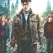 Counted Cross Stitch Pattern Harry Potter It all ends 386 * 483 stitches CH155