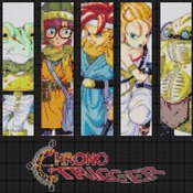 counted Cross stitch pattern chrono trigger 7 bookmarks 220x155 stitches CH806