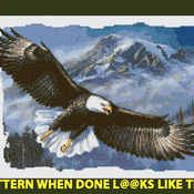 Eagle Over The Mountains  Cross Stitch Pattern***L@@K***Buyers Can Download Your Pattern As Soon As They Complete The Purchase