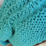 Hand Knitted Turquoise Women's Beret