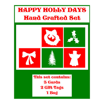 Holly Days Hand Crafted Christmas Gifting Set Paper Craft Projects