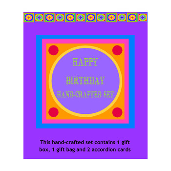 Kaleidoscope Birthday Hand Crafted Gifting Set Paper Craft Projects